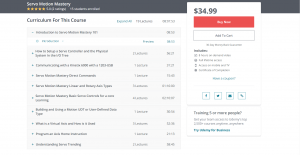 Servo Motion Training Curriculum
