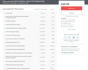 Advanced Servo Motion Mastery Course Curriculum