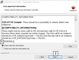 CodeSys Compatibility After Lic Agree